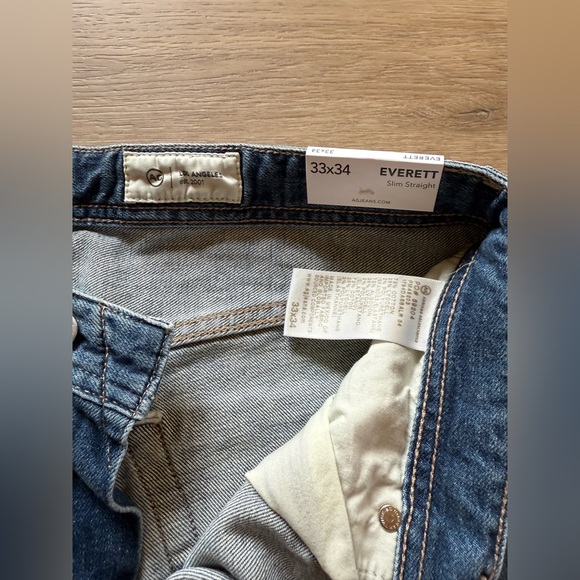 AG MENS JAPANESE DENIM EVERETT SLIM STRAIGHT 32x34 jeans - Picture 3 of 6